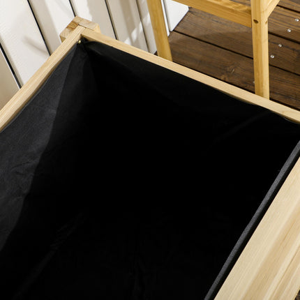 Mobile Raised Garden Bed, Weatherproof, 89 x 48 x 47 cm
