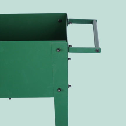 Mobile Raised Garden Bed With Wheels And Storage Tray