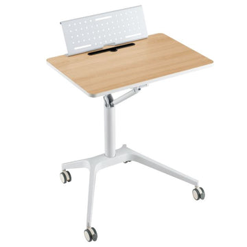 Verrijdbare staande bureauwagen, hoogte 76-107 cm, met wielen
