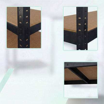 Mobile Steel Shelving Unit, Adjustable, Locking Casters