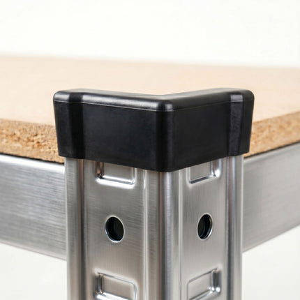 Mobile Steel Shelving Unit – Adjustable Shelves, Braked Castors