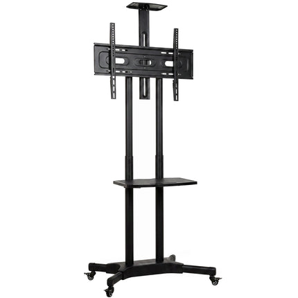 Mobile TV Stand with Adjustable Height, 32-75 Inch, Metal