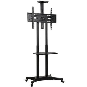 Mobile TV Stand with Adjustable Height, 32-75 Inch, Metal
