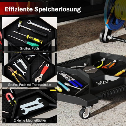 Mobile Tool Creeper with 4 Swivel Wheels, 135kg Capacity