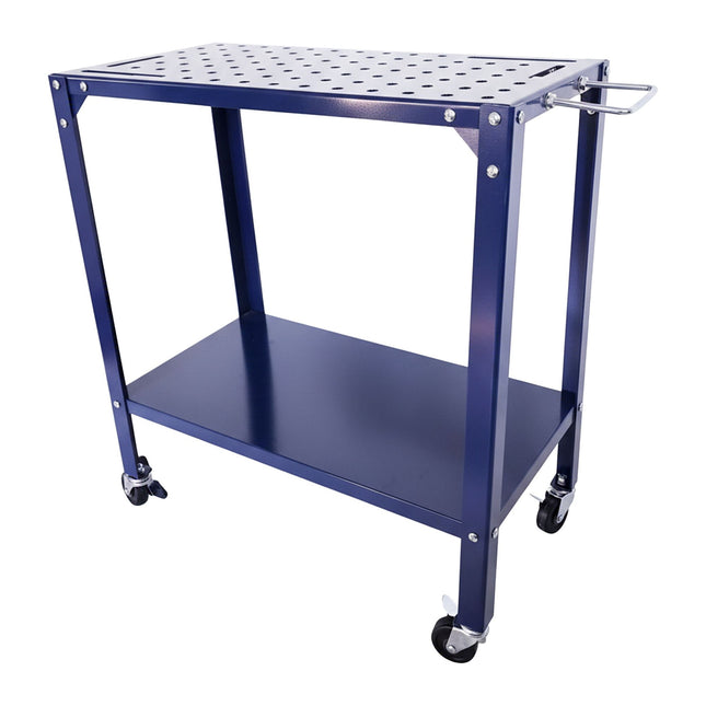 Mobile Welding Table with Perforated Steel Top