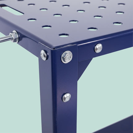 Mobile Welding Table with Perforated Steel Top