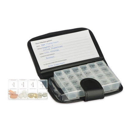 Mobile box for tablets 7 days 4 compartments