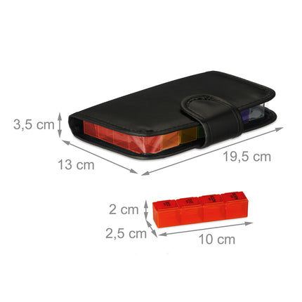Mobile box for tablets 7 days 4 compartments
