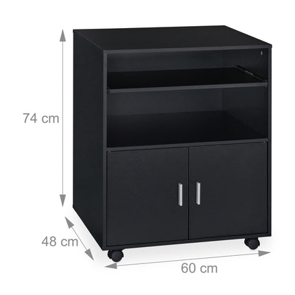 Mobile pedestal with keyboard box