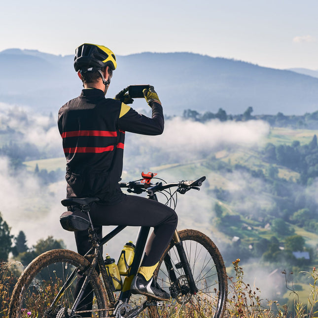 Mobile phone holder for bicycle