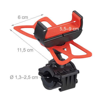 Mobile phone holder for bicycle