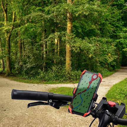Mobile phone holder for bicycle