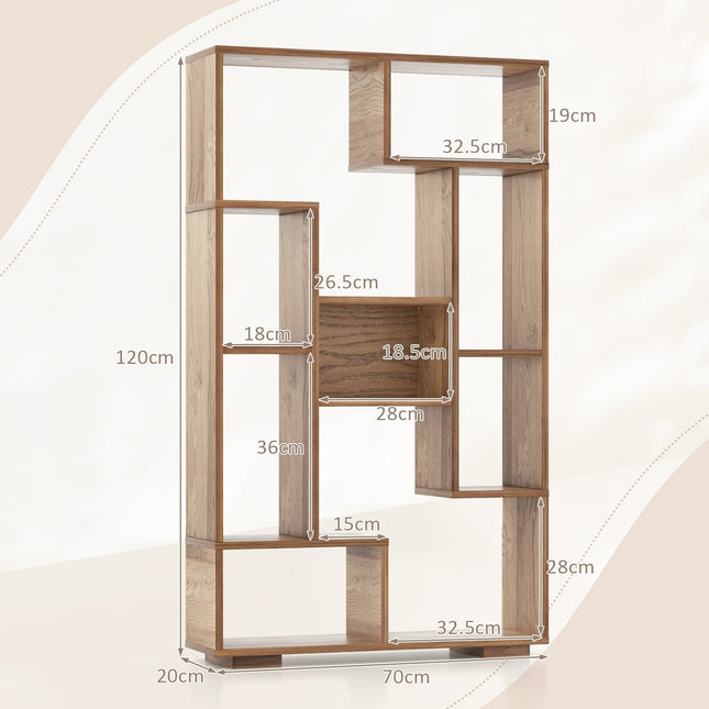 Modern Bookshelf with Open Shelves & Anti-Tip Design