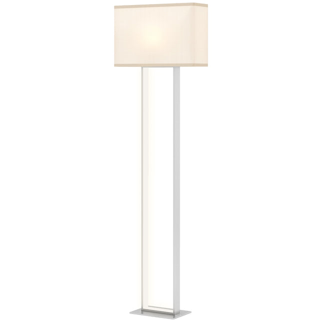 Modern Floor Lamp, Adjustable Brightness, Linen Shade