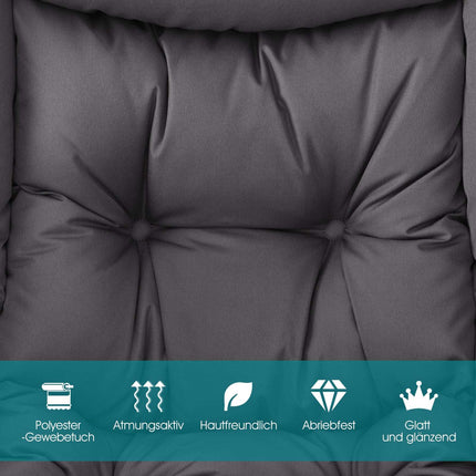 Modern Recliner Chair with Armrests & Side Pocket, Gray