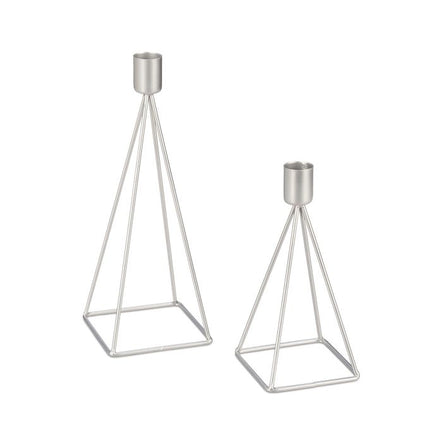 Modern candle holder, set of 2