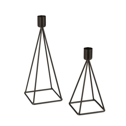 Modern candle holder, set of 2