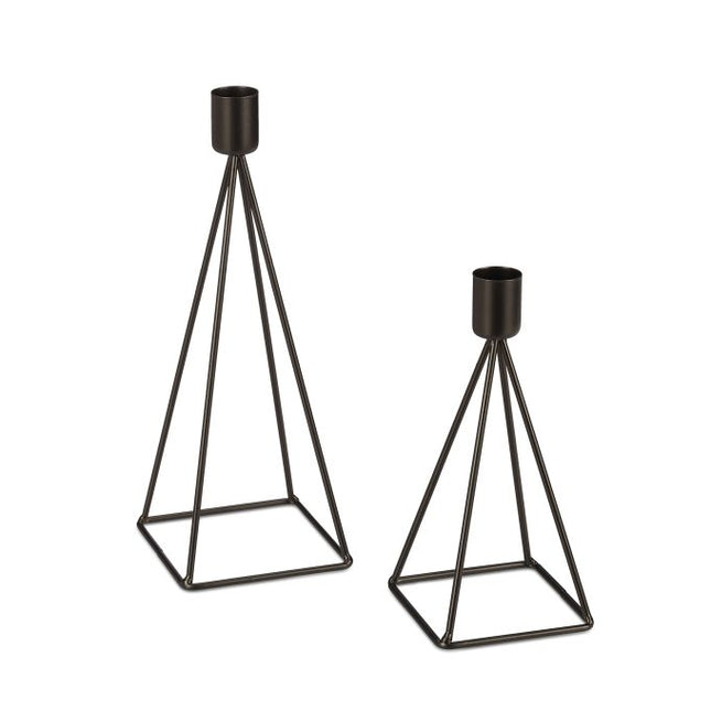 Modern candle holder, set of 2