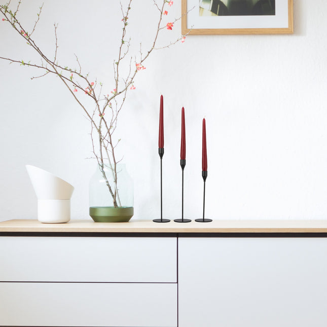 Modern candlesticks in a set of 3