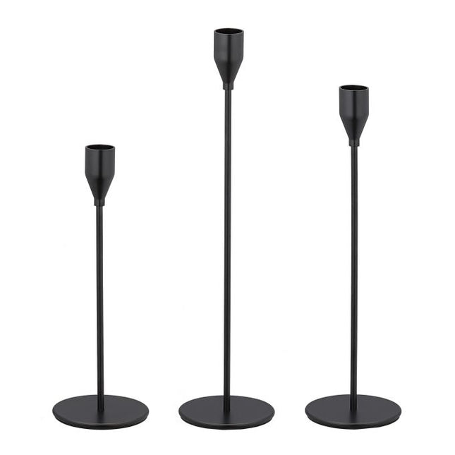 Modern candlesticks in a set of 3