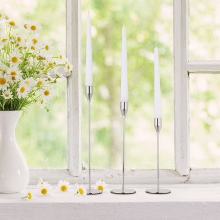 Modern candlesticks in a set of 3