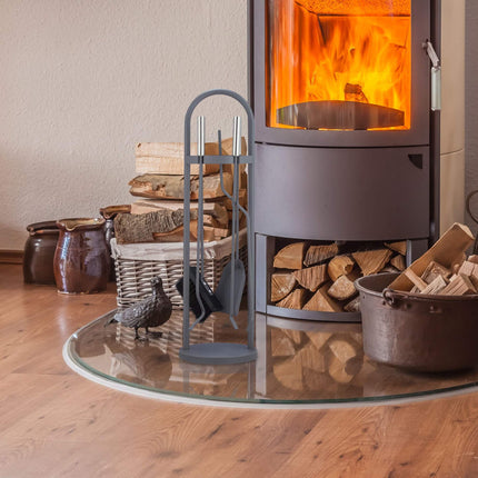 Modern fireplace in 5 parts