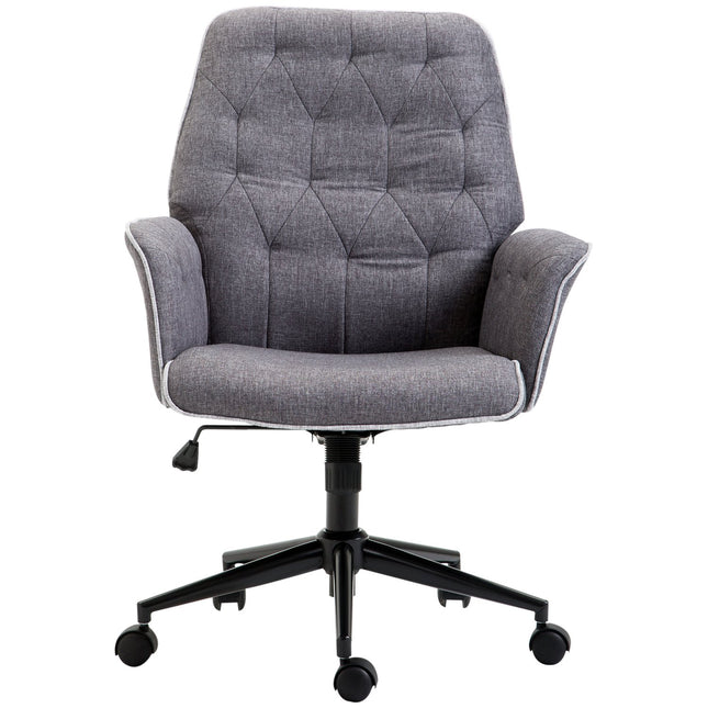 Office chair with tilt function, height adjustable, dark grey