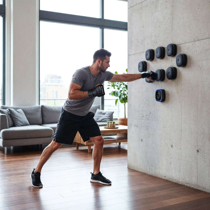 Modular Boxing Wall with Bluetooth & MMA Gloves
