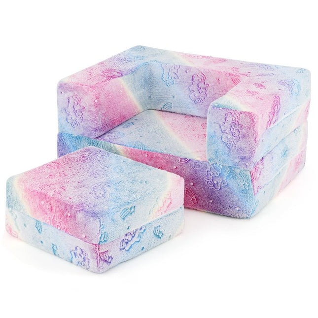 Modular Kids Sofa – Glow-in-the-Dark Play Couch, 71x53x34.5 cm