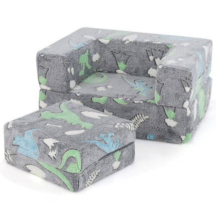Modular Kids Sofa – Glow-in-the-Dark Play Couch, 71x53x34.5 cm