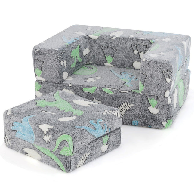 Modular Kids Sofa – Glow-in-the-Dark Play Couch, 71x53x34.5 cm