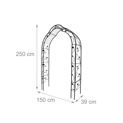 Modular Rose Arch, Metal Climbing Plant Support, 8-in-1
