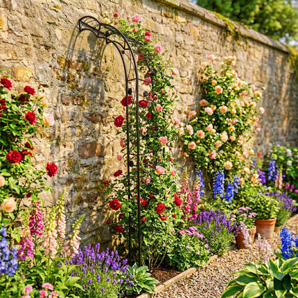 Modular Rose Arch, Metal Climbing Plant Support, 8-in-1