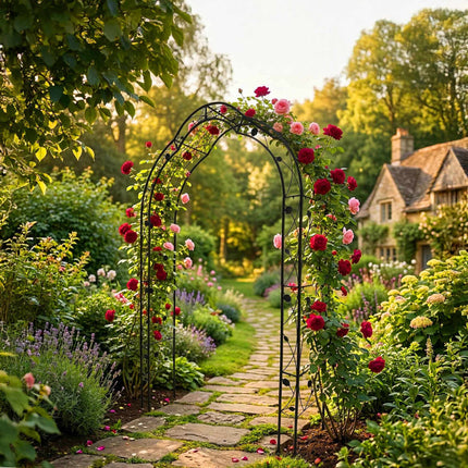 Modular Rose Arch, Metal Climbing Plant Support, 8-in-1