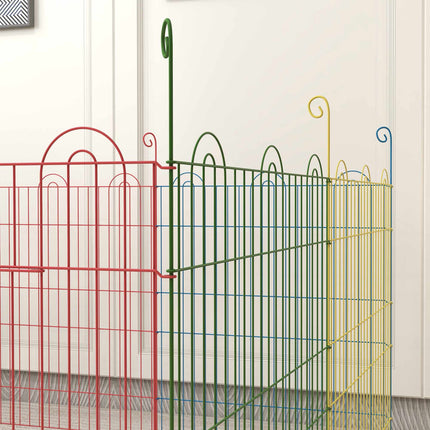 Modular Steel Puppy Playpen with Locking Door, Ø156x60 cm