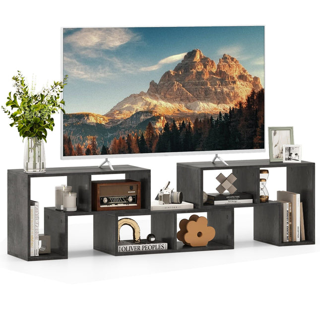 Modular Wooden TV Stand, 3-Piece, Fits TVs Up to 65"
