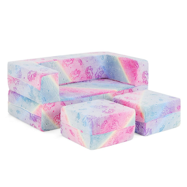 Modular children's sofa glow in the dark play sofa modular sofa unicorn