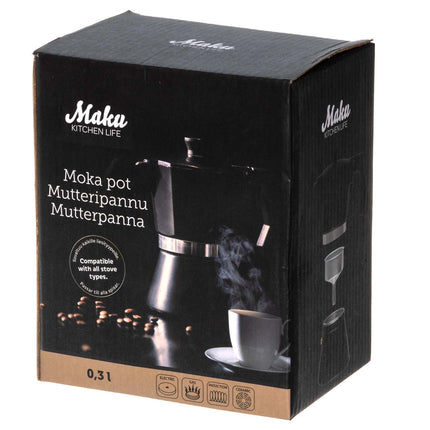 Moka Coffee Maker, 300 ml Capacity