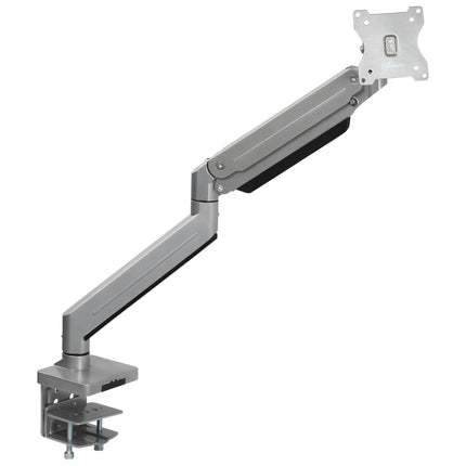 Adjustable monitor holder in aluminium, height and tilt