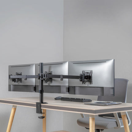 Monitor arm triple 17-27" 2x658mm