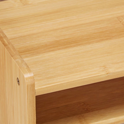 Monitor stand in bamboo