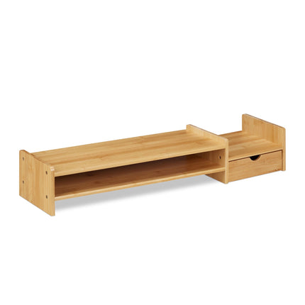 Monitor stand in bamboo