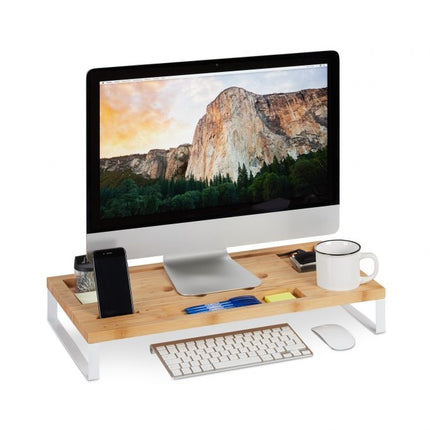 Monitor stand with table divider