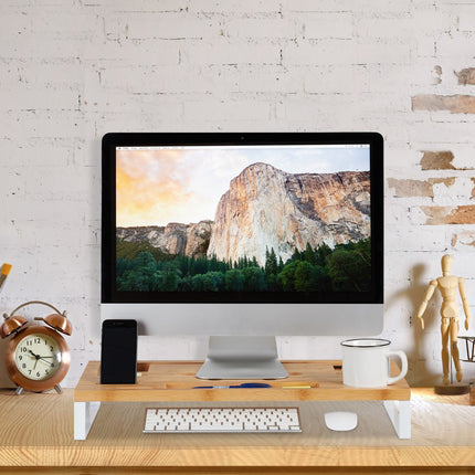 Monitor stand with table divider