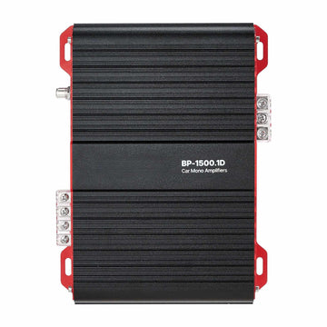 Monoblock Car Amplifier, 1500W RMS, Class D, Remote Bass