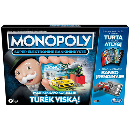 Monopoly Board Game Super Electronic Banking (In Lithuanian Lang.)