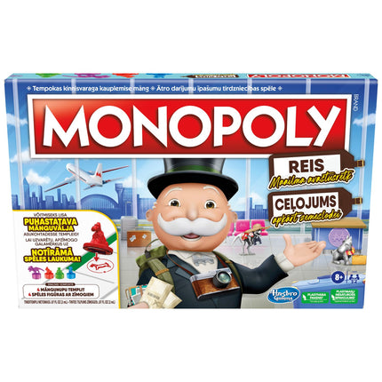 Monopoly Board Game: World Tour in Estonian & Latvian Languages