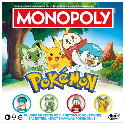 Monopoly Board Game with Pokémon in Estonian and Latvian