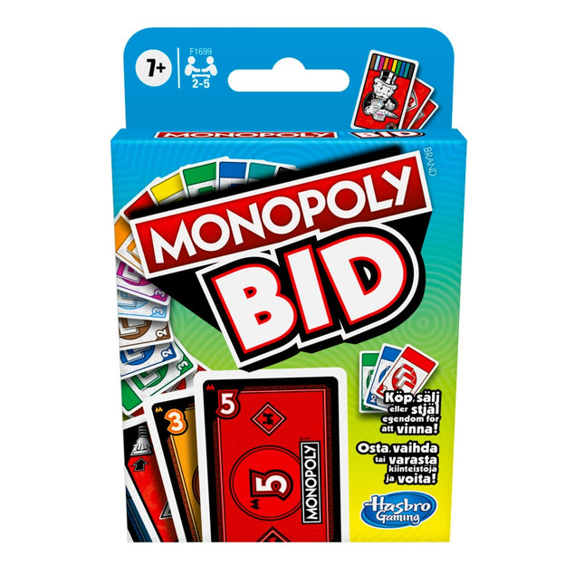 Monopoly Card Game Bid (In Finnish And Swedish Lang.)