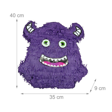 Monster Piñata Set with Bat and Mask for Kids